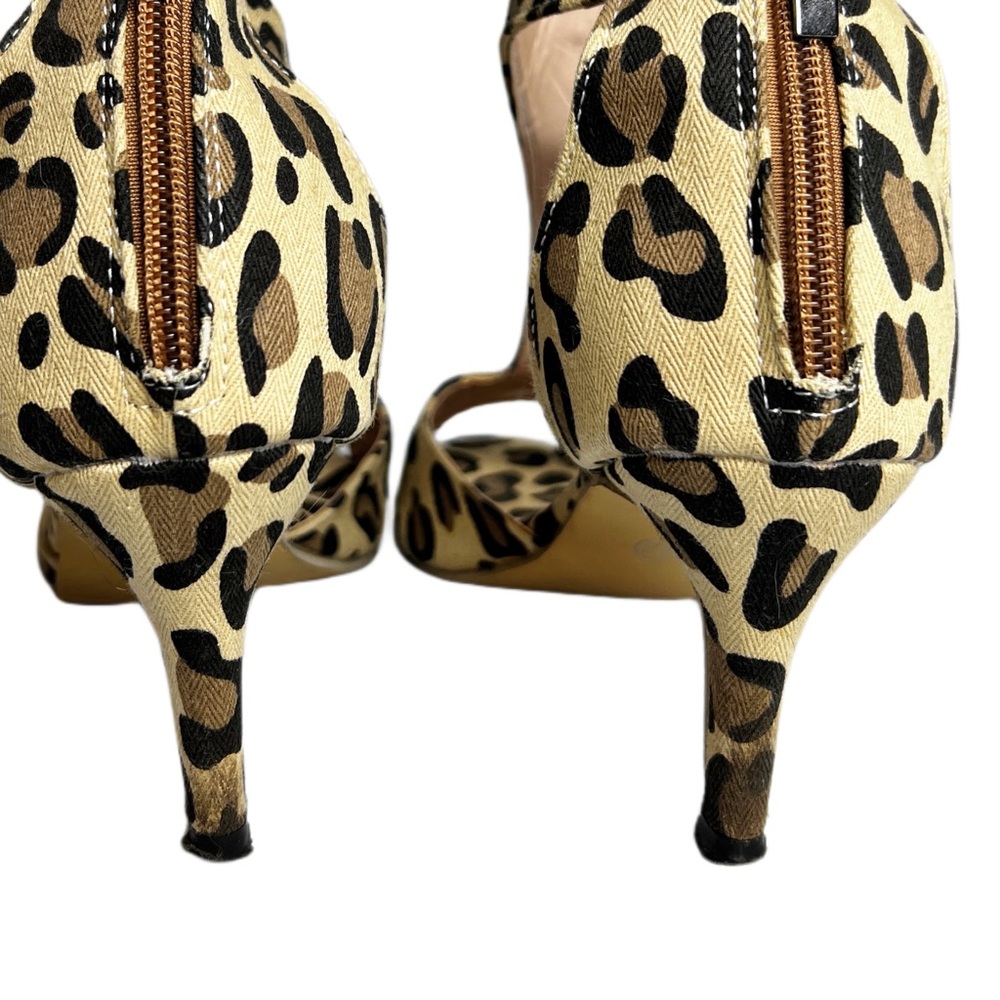 Leopard Print Heels Strappy Sandals Women’s Size 9.5 - Picture 12 of 12